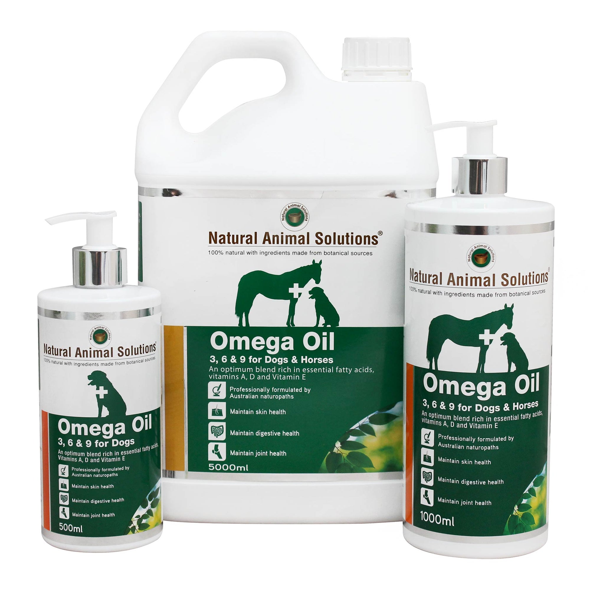 Natural Animal Solutions Omega 3, 6 & 9 Oil for Dogs and Horses