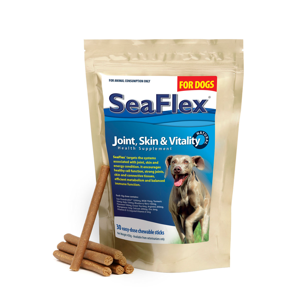 SeaFlex for Dogs - Joint, Skin &amp; Vitality Health Supplement 450g