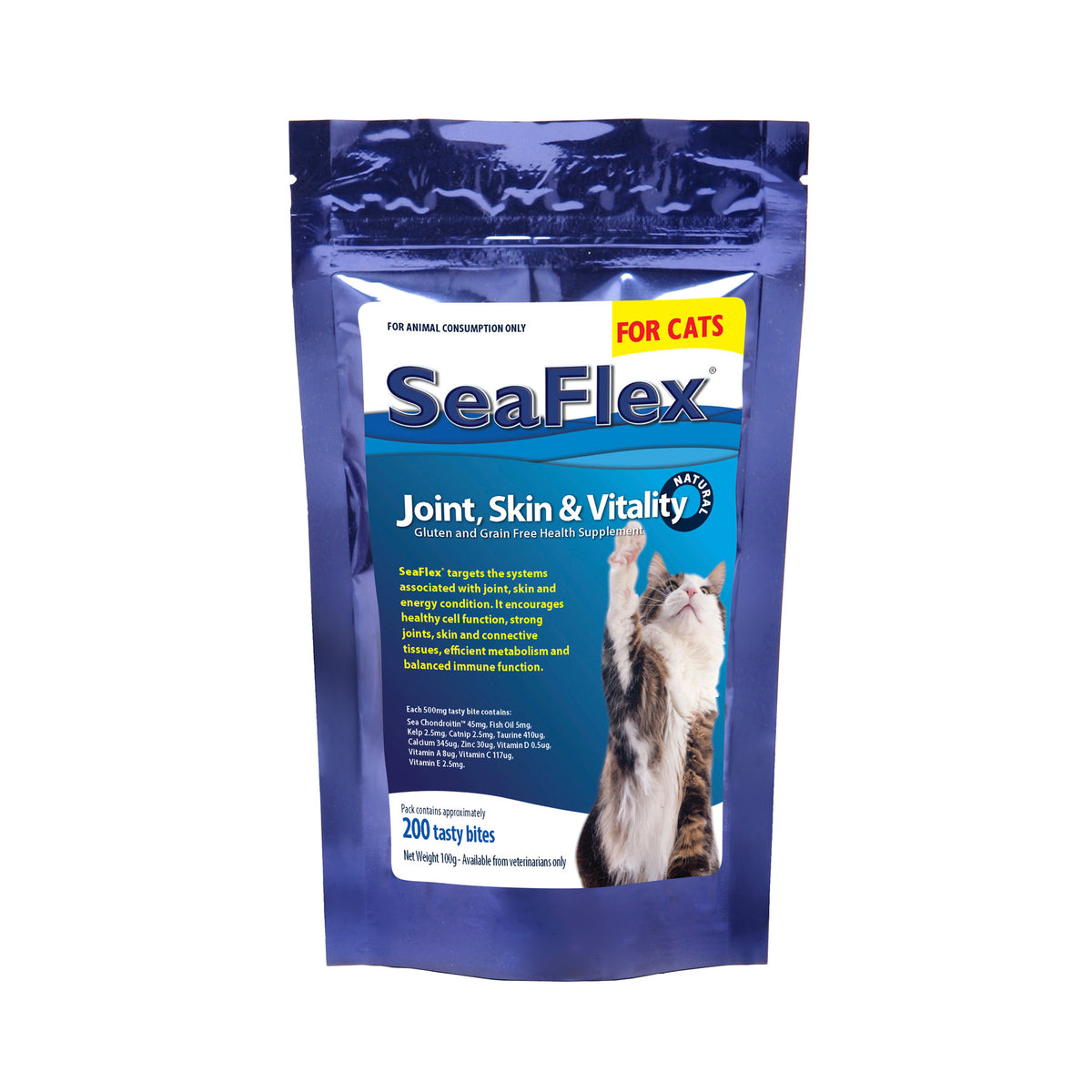 SeaFlex Joint, Skin &amp; Vitality for Cats 100g
