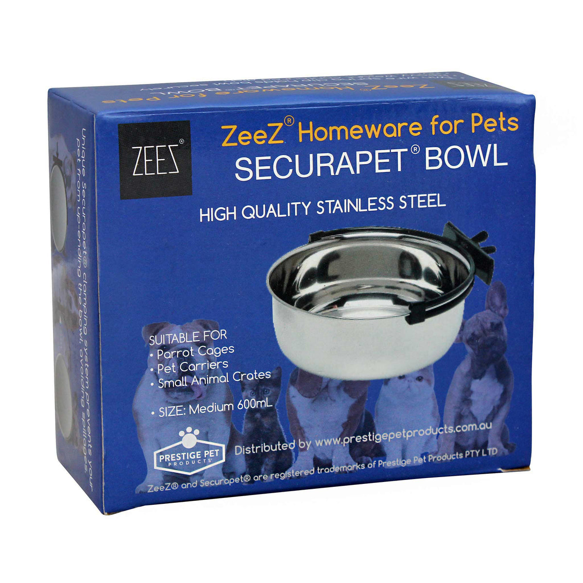 ZEEZ SecuraPet Stainless Steel Bowl