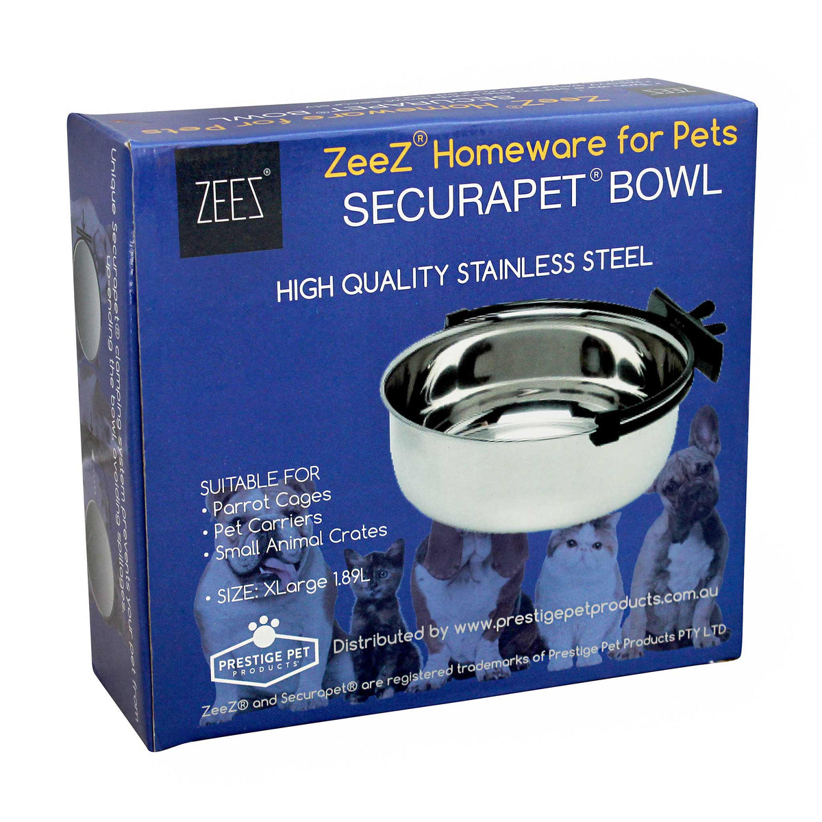 ZEEZ SecuraPet Stainless Steel Bowl