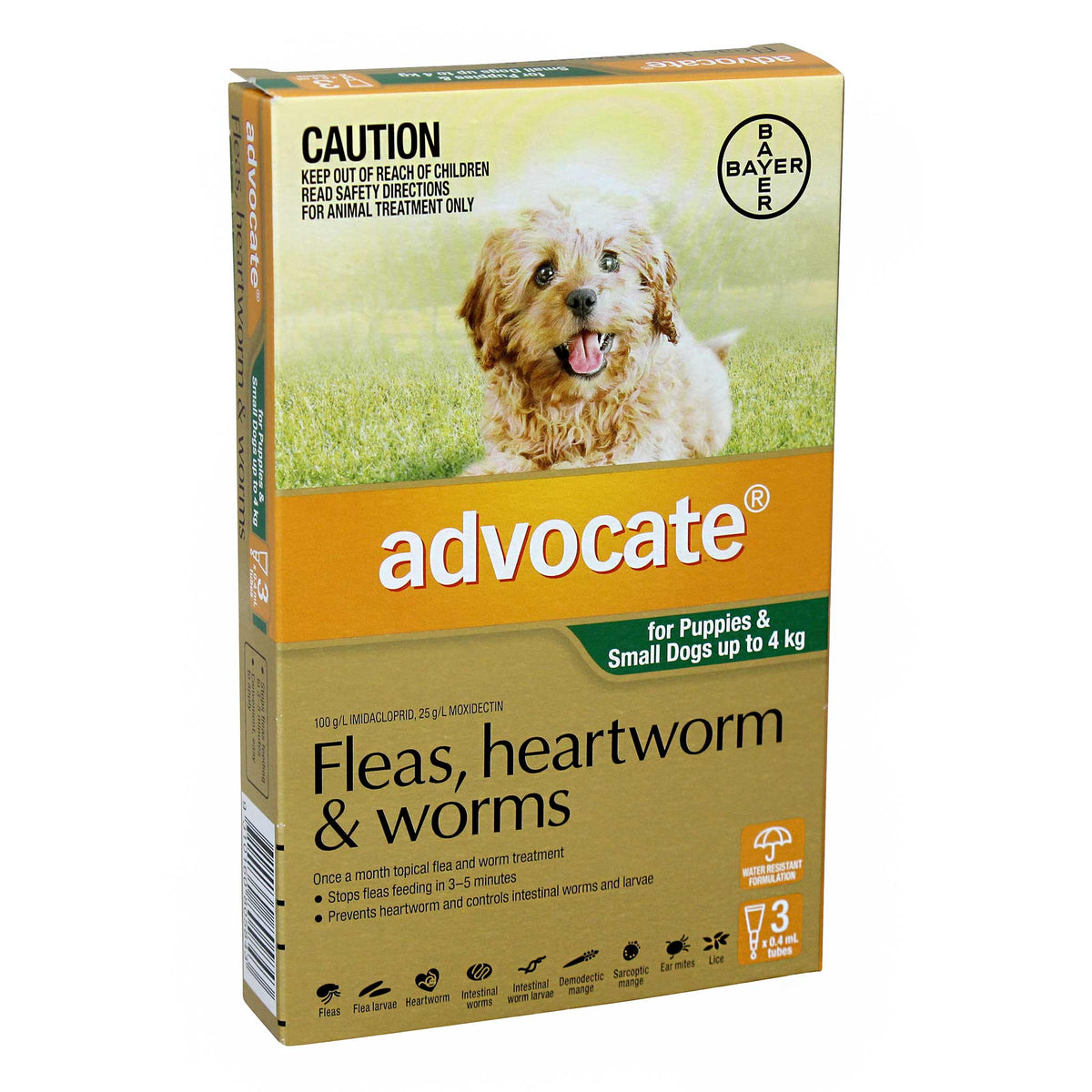 ADVOCATE for Puppies and Small Dogs 0-4kg