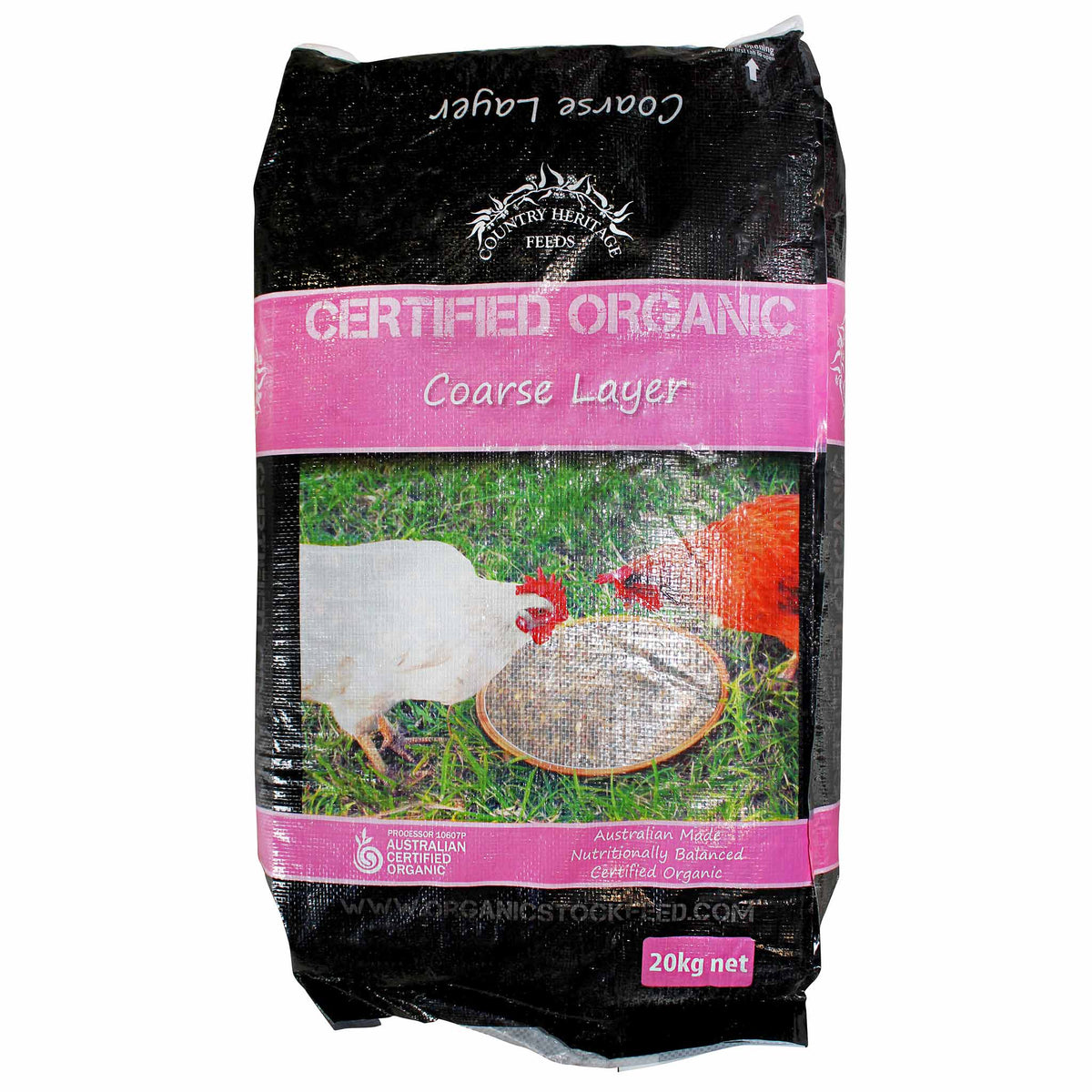 Country Heritage Feeds Organic Coarse Layer  20kg