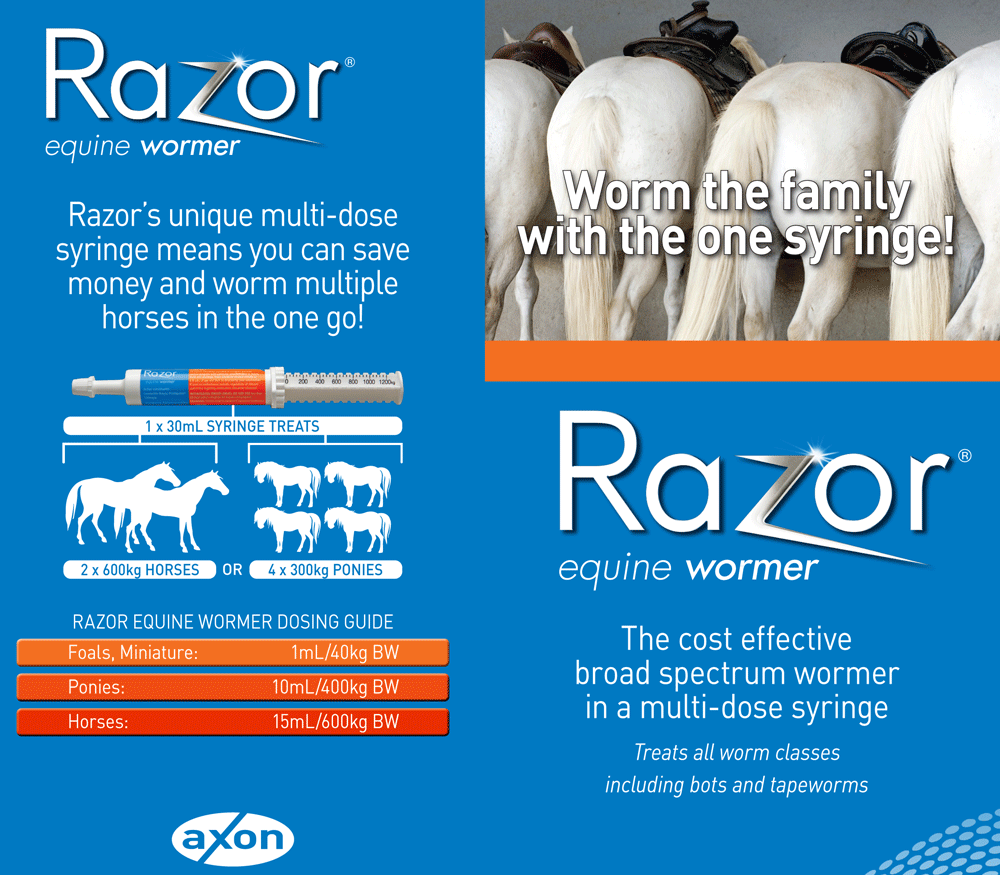 Equine RAZOR Wormer 30mL