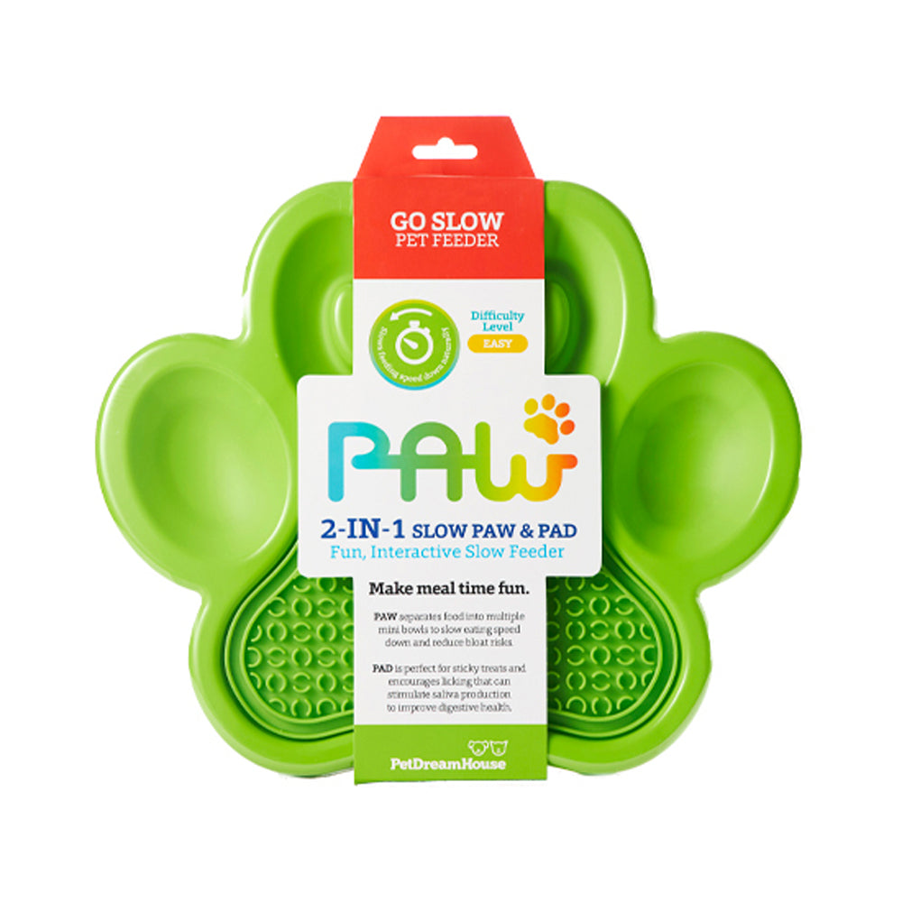 PAW 2-in-1 Slow Feeder Bowl & Lick Mat Combo