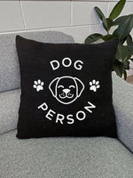 Furriends "Dog Person" Linen Cushion Cover