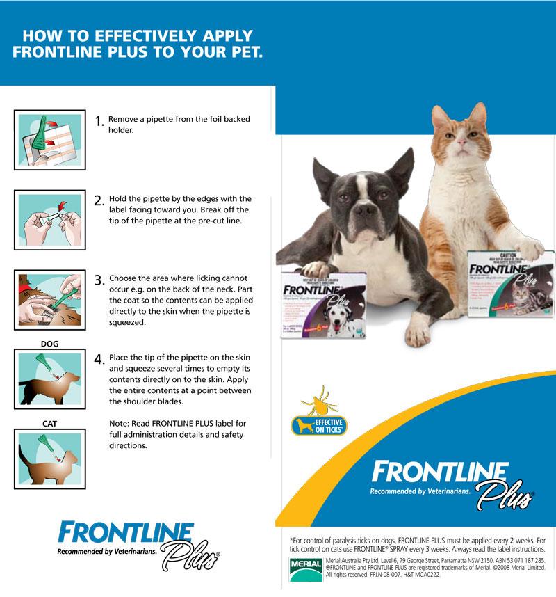 Frontline Plus for Large Dogs 20 to 40kg (44-88lb)