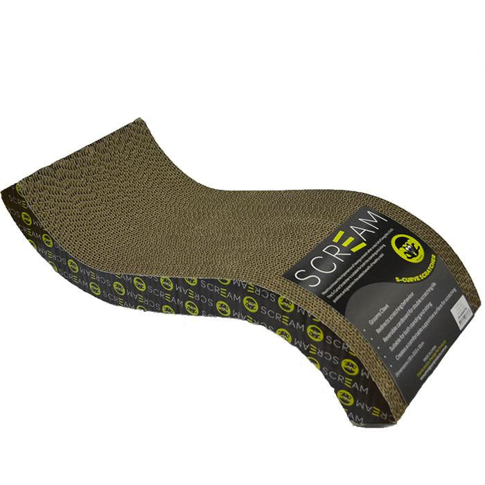 Scream S-Curve Cat Scratcher