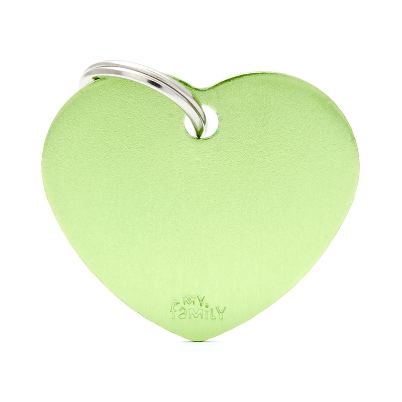 Basic Aluminium Heart Pet ID Tag