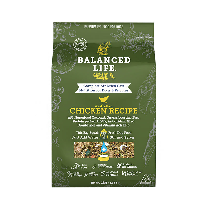 Balanced Life Canine Air Dried Chicken Recipe