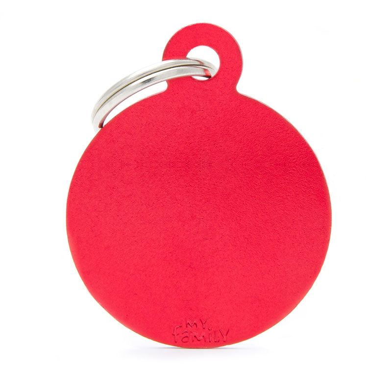 Basic Aluminium Circle Pet ID Tag