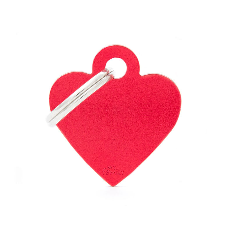 Basic Aluminium Heart Pet ID Tag
