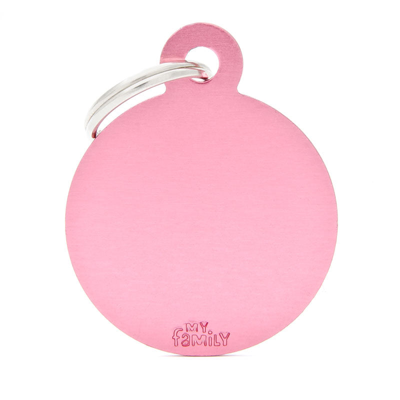 Basic Aluminium Circle Pet ID Tag