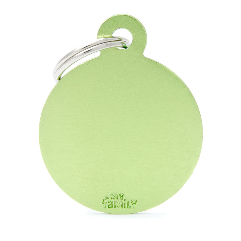 Basic Aluminium Circle Pet ID Tag