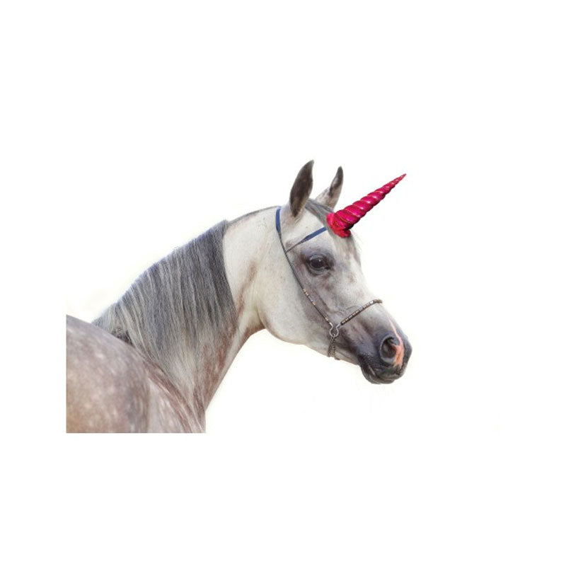Clip-On Unicorn Horn - Clips to Browband