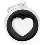 Classic Big Circle Heart Pet ID Tag