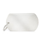 Basic Chrome Military Pet ID Tag