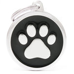 Classic Big Circle Paw Pet ID Tag
