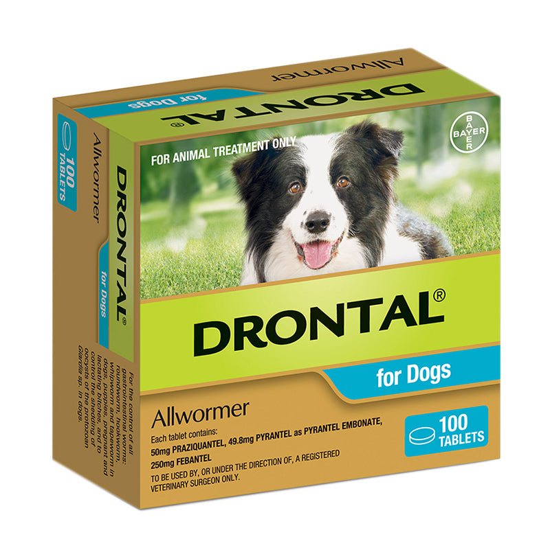 Drontal Allwormer Tablets for Dogs - Professional Pack