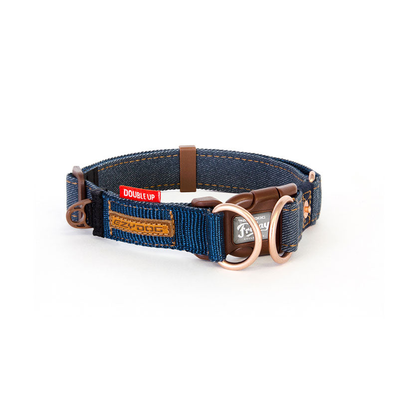 EzyDog Denim Double Up Collar