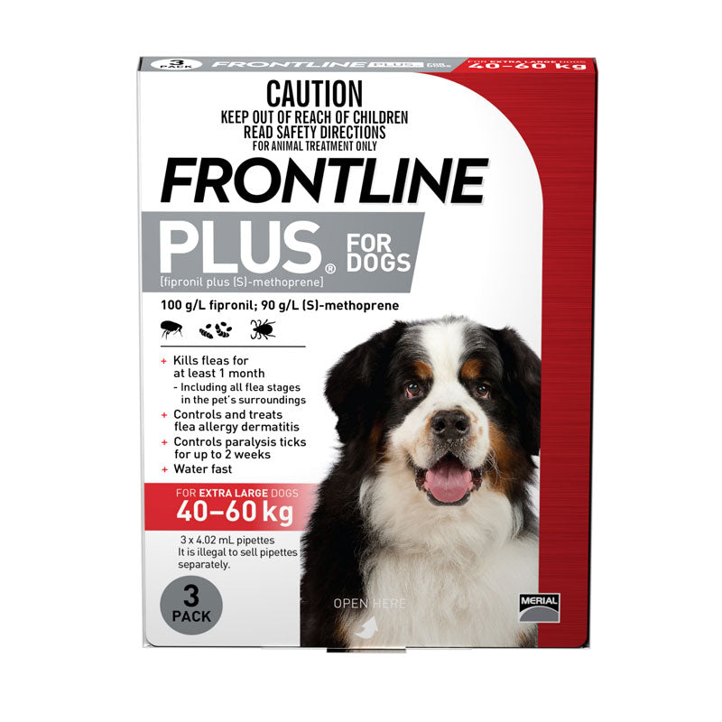 Frontline Plus for X/Large Dogs 40 to 60kg (88-132lb)