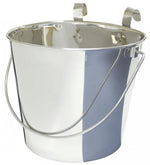 ZEEZ Stainless Steel Flat Sided Bucket Pails