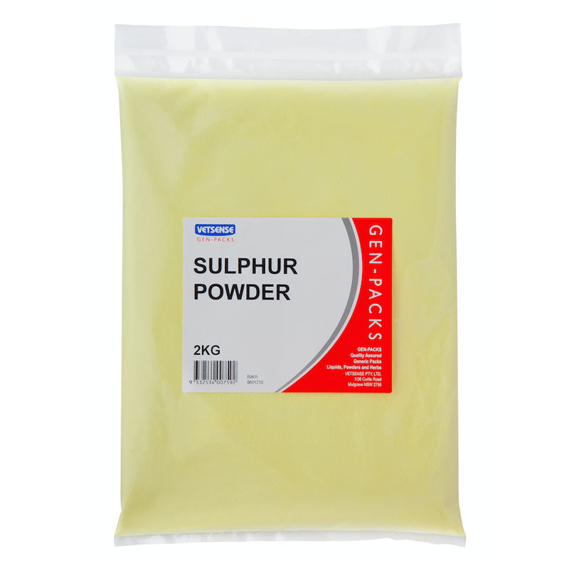 Vetsense Gen Packs Sulphur Powder