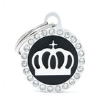 Glam Crown Circle Pet ID Tag