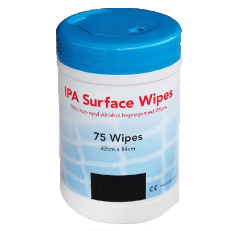 IPA Isopropyl Alcohol Surface Wipes - 75&#39;s