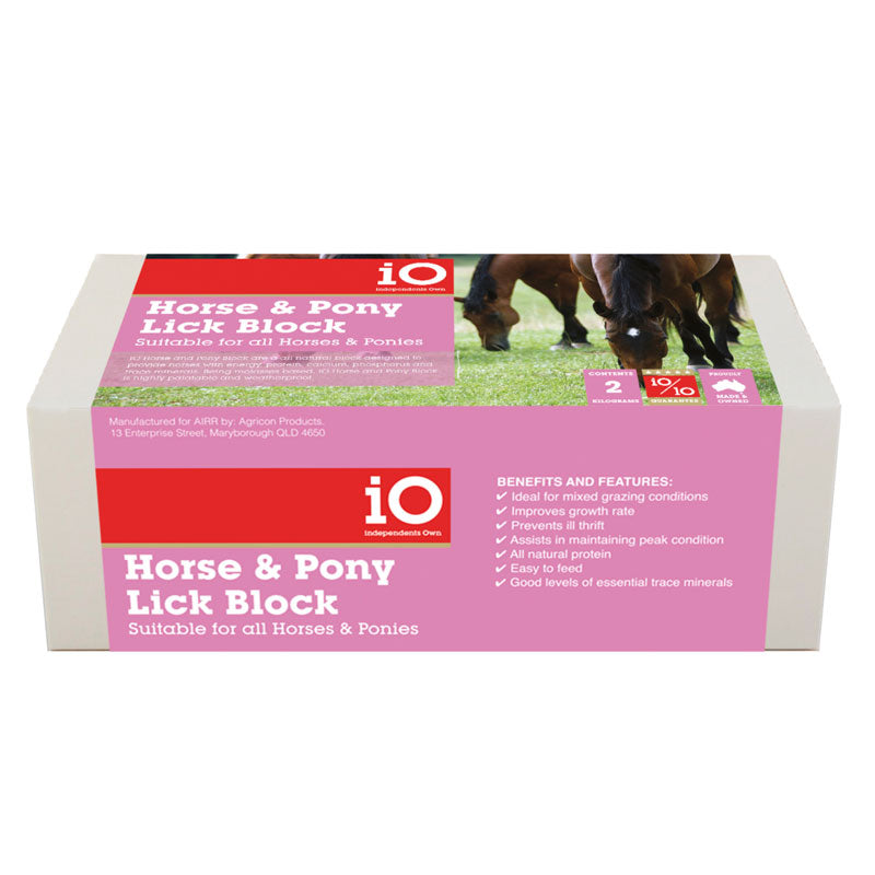 iO Horse &amp; Pony Lick Block 2kg