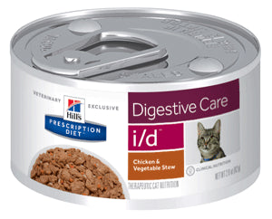 Hill&#39;s Prescription Diet Cat i/d Digestive Care Chicken &amp; Vegetable Stew 82g x24