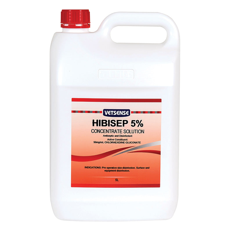 Vetsense Hibisep 5% Antiseptic &amp; Disinfectant 5L