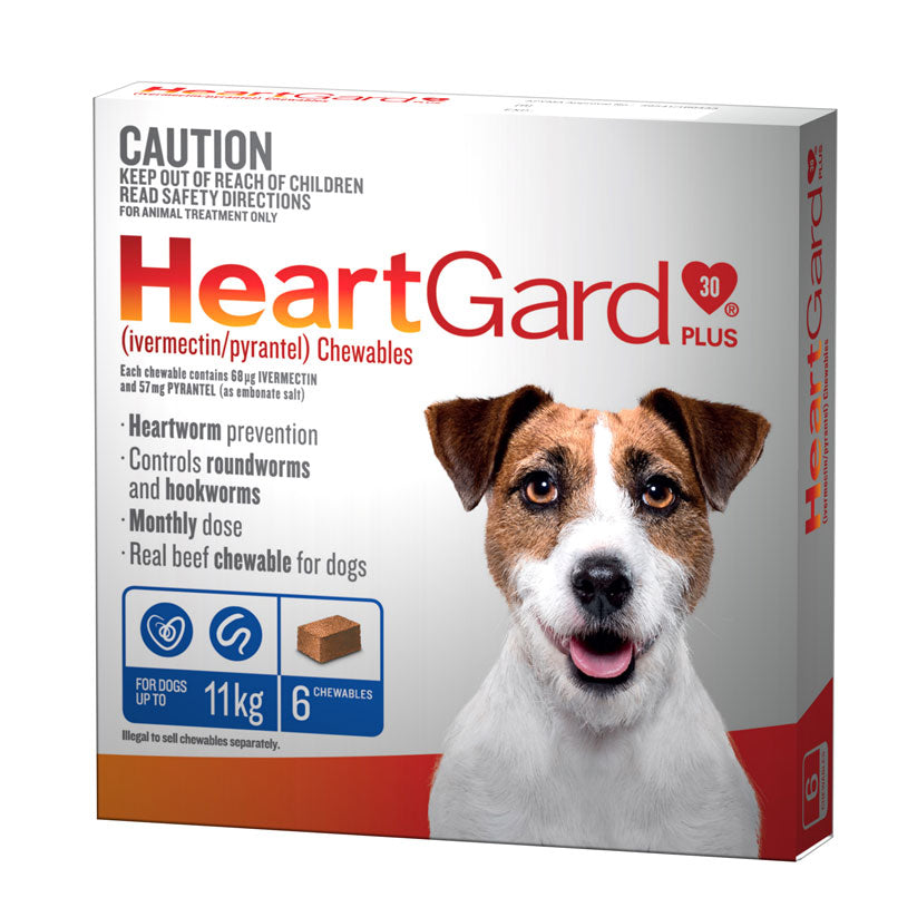HeartGard Plus Chewables Blue - for Dogs 0-11kg