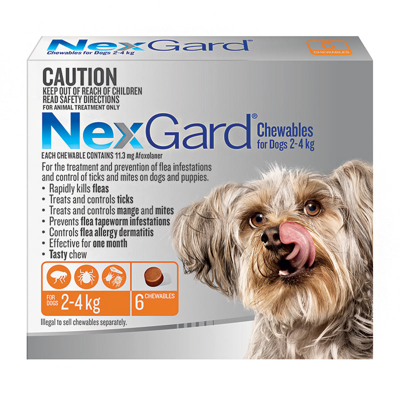 NexGard Chews for Small Dogs 2-4kg