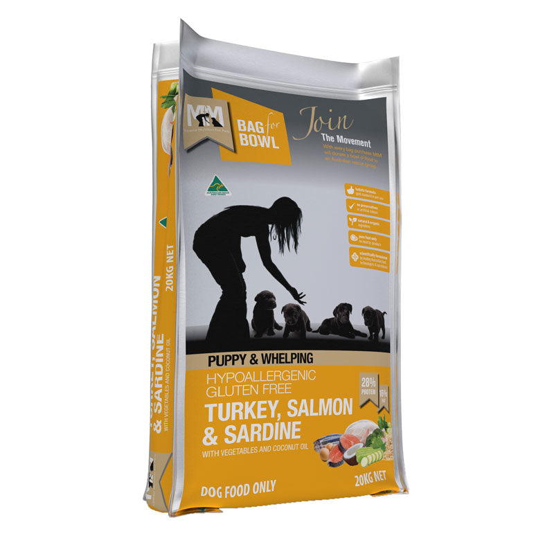 MfM (Meals for Mutts) Turkey, Salmon, Sardine Dry Puppy Food
