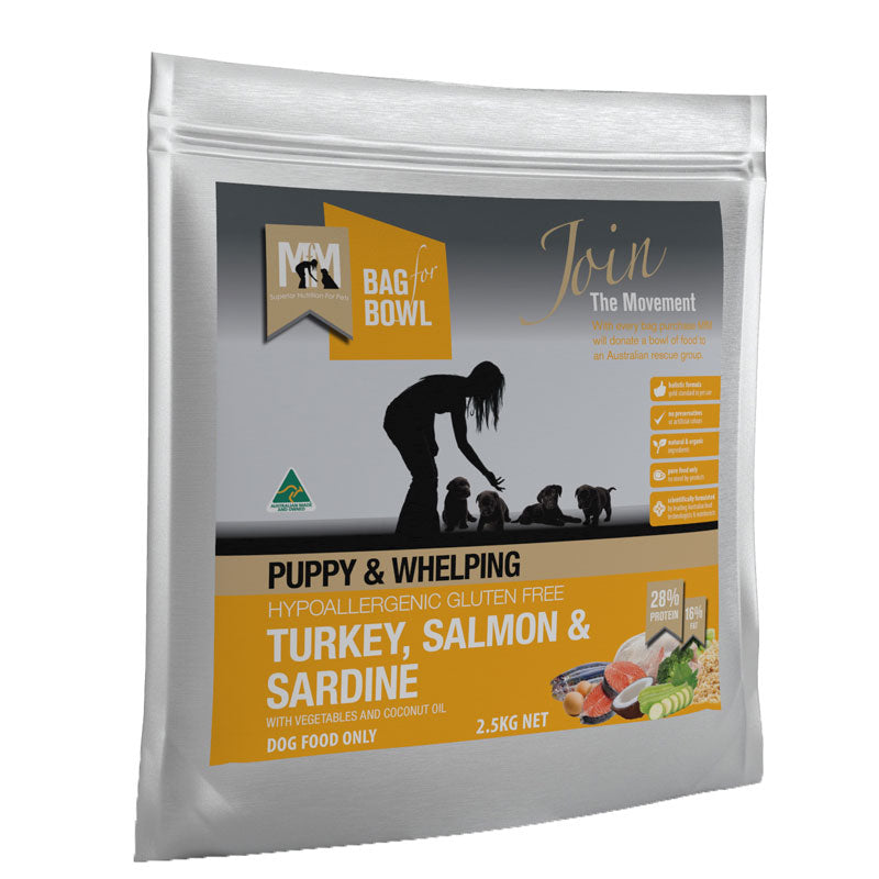 MfM (Meals for Mutts) Turkey, Salmon, Sardine Dry Puppy Food