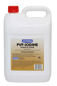 Vetsense PVP-Iodine 7.5% Surgical Scrub 5L
