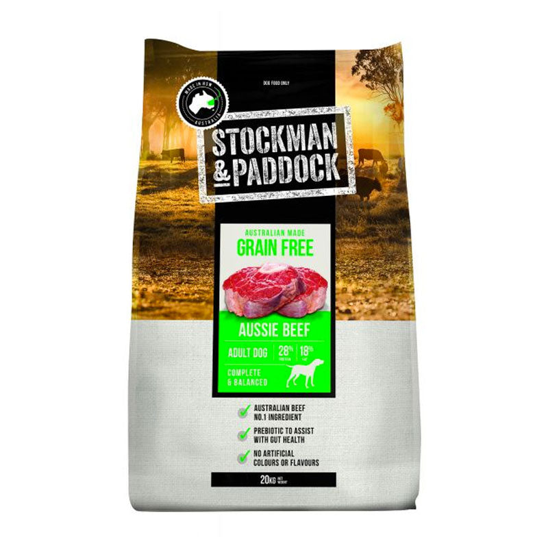 Stockman &amp; Paddock Grain Free Beef Dog Food 20kg