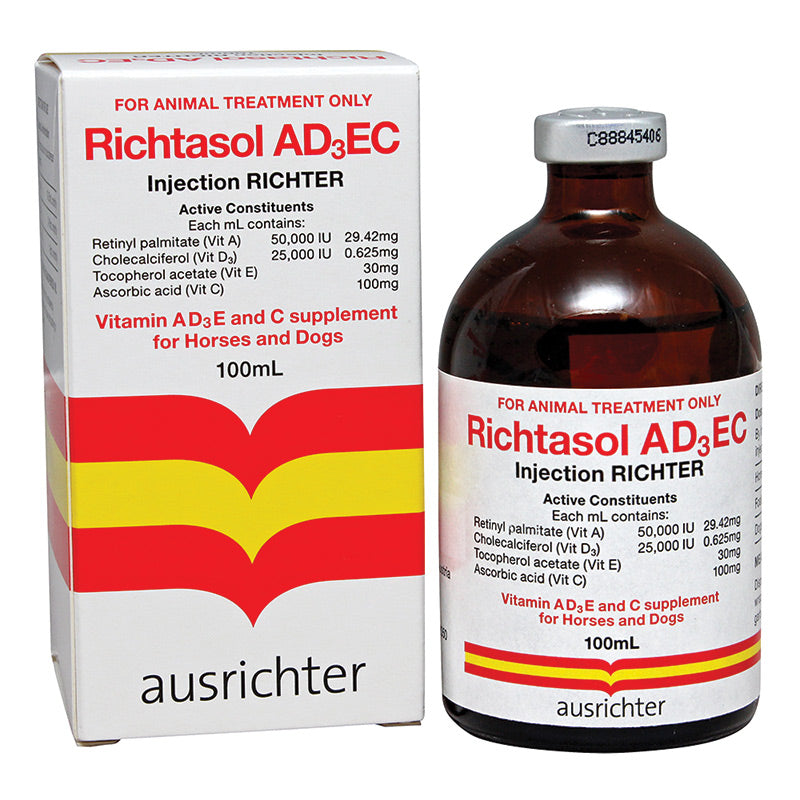 Richtasol Vitamin AD3EC Supplement Injection 100mL