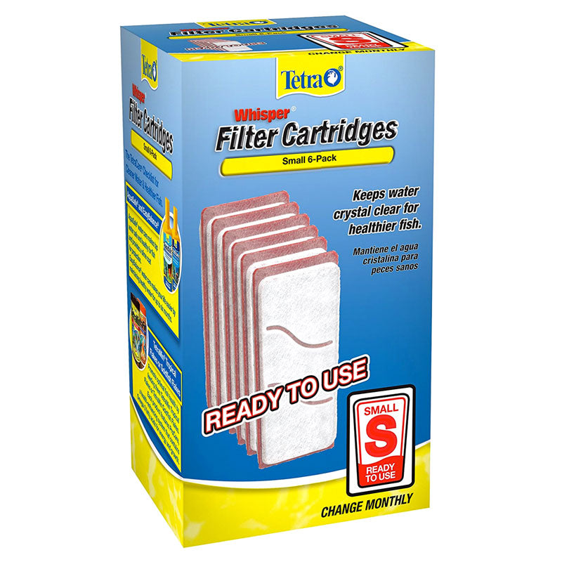 Tetra Whisper Small Filter Cartridges - 6 pack