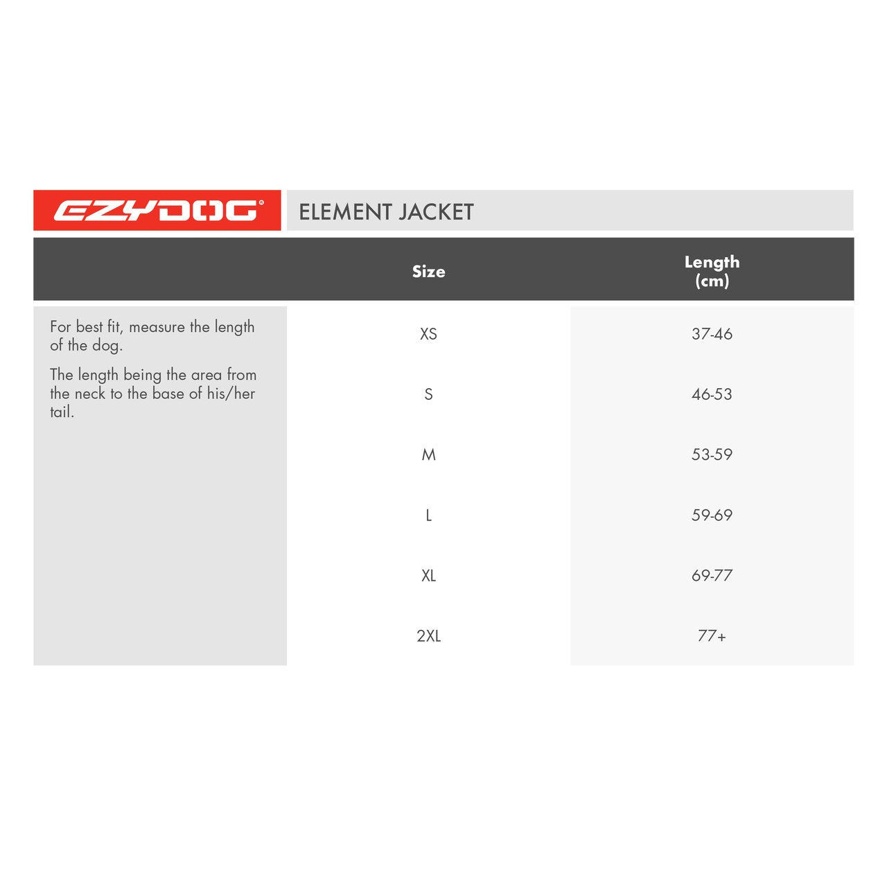 EzyDog Element Jacket - XXL