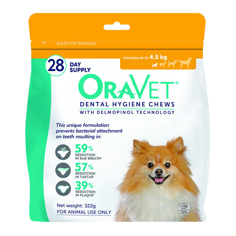 OraVet Dental Hygiene Chews for Dogs up to 4.5kg