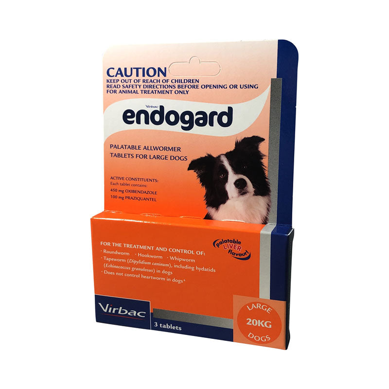 Endogard Palatable Allwormer Tablets - Large Dogs