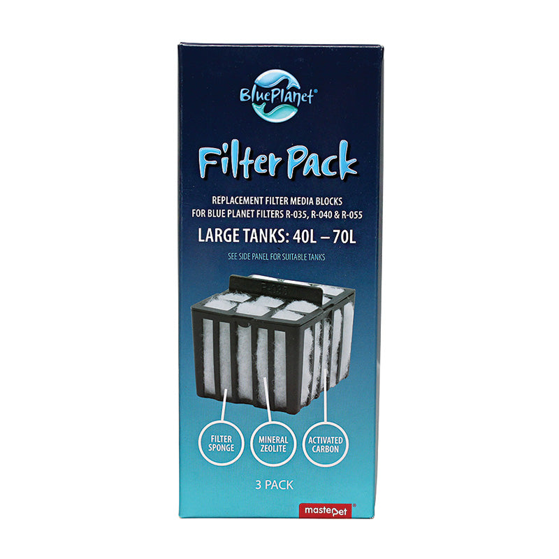 Blue Planet Filter Media Packs for 8L-30L & 40L-70L Tanks