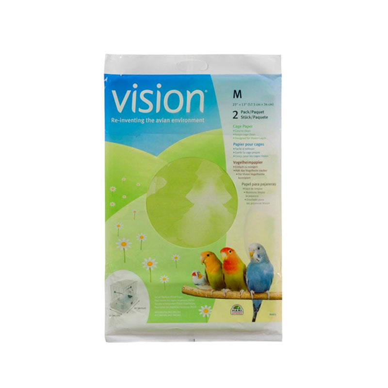 Vision Bird Cage Paper - 2 Pack