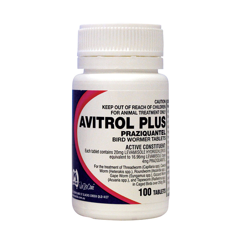 Avitrol Plus Bird Wormer Tablets