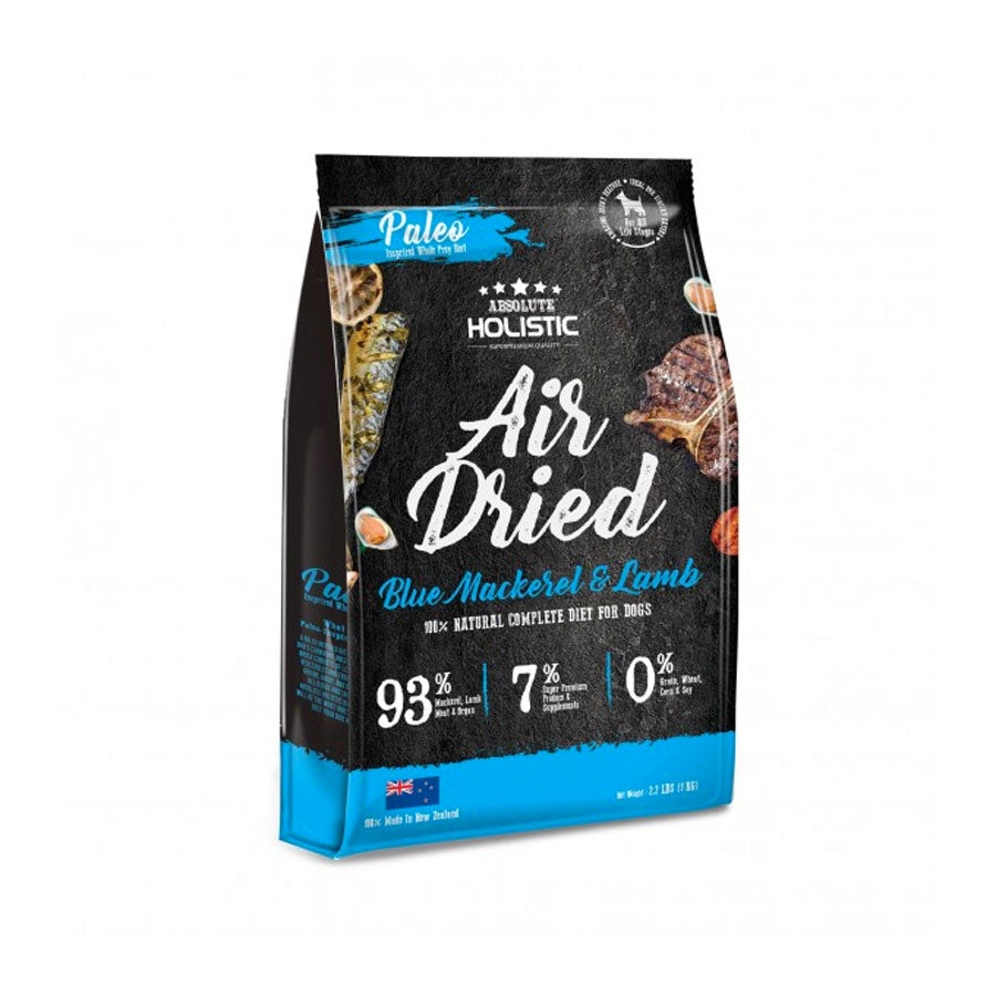 Absolute Holistic Air Dried Dog Food - Blue Mackerel &amp; Lamb 1kg