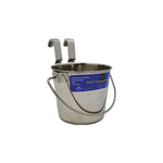 ZEEZ Stainless Steel Flat Sided Bucket Pails