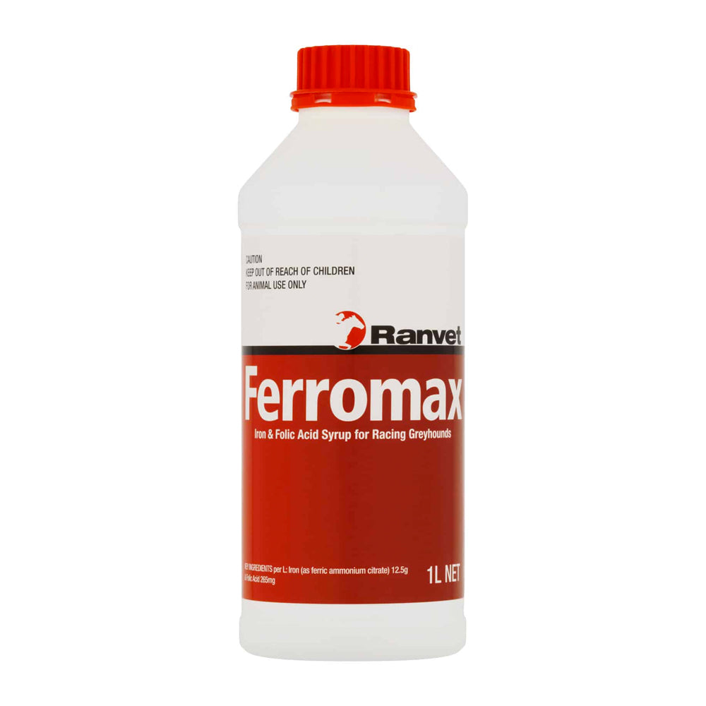 Ranvet Ferromax Iron Syrup for Racing Greyhounds 1L
