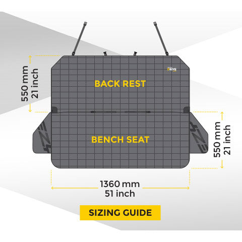 EzyDog Drive Car Back Seat Cover